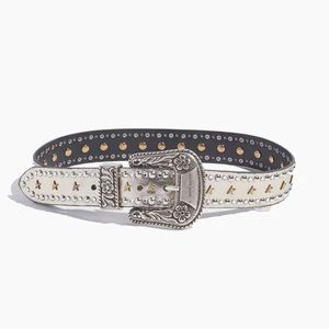 Golden Goose Platinum Lace Belt